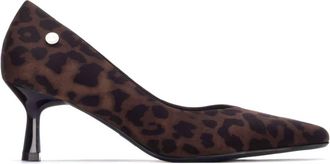 Xti Womens 144704 Kitten Heeled Sandals In Leopard