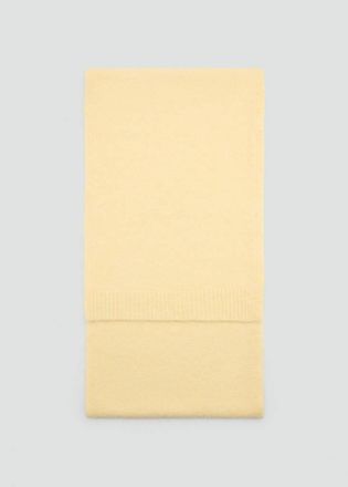 Mango Sciarpa maglia tinta unita vaniglia - Donna - Taglia unica - MANGO