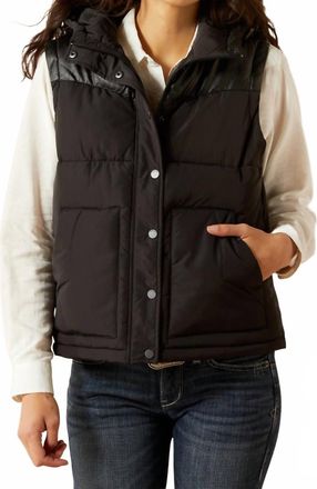 Ariat Womens Frontier Puffer Vest In Black