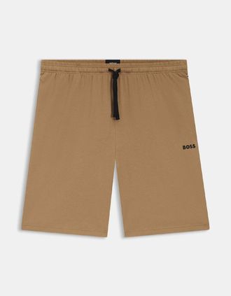 HUGO BOSS Mens Mix&Match Loungewear Shorts - Mix&Match Stretch Cotton Lounge Shorts - Cream - Size: 37/36/32