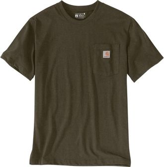 Carhartt Work in Progress Workw Pocket S/S T-Shirt f&uuml;r Herren | braun/oliv