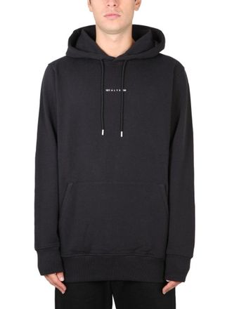Alyx Black Hoodie With Drawstring Hood