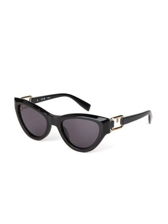 Furla Womens Sunglasses Glossy Black Acetate Eyewear
