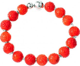 Thomas Sabo Womens KT0147-870-10-L16 Ladies Bracelet - Red - One Size