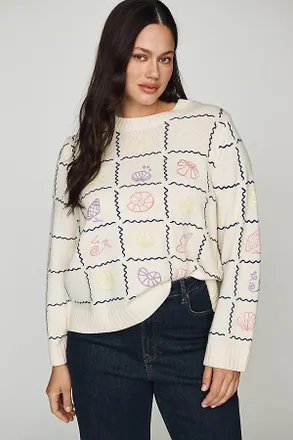 Chinti and Parker Wool Cashmere Shell Sweater