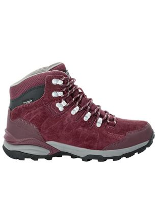 Jack Wolfskin Hikingschuh JACK WOLFSKIN REFUGIO TEXAPORE MID W, Damen, Gr. UK 5,5 - EU 39, Normalschaft, braun (schwarz, maroon), Main Material Second Material 100%