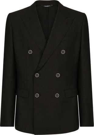 Dolce & Gabbana wool double-breasted jacket - men - Wool - 50 - Grey