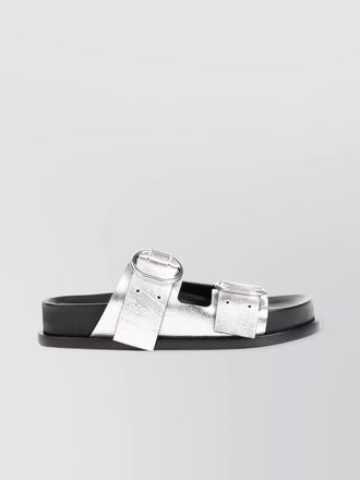 Jil Sander leather buckle sandals