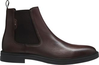 HUGO BOSS Calev Chelsea Boot - Heren - Schoenen - Bruin - Maat: 44 EU Leer