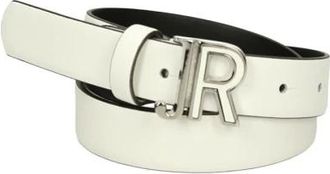 John Richmond Leren Riem - Dames - Riemen - Wit - 95 CM - Leer - Accessoires