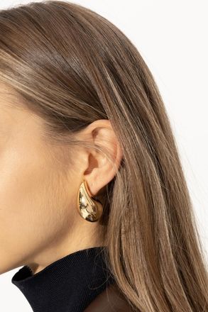 Bottega Veneta Drop-shaped Earrings, Womens, Gold