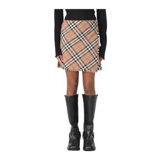 Burberry Mini Plaid Skirt