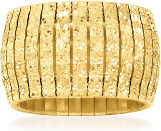 Ross-Simons Italian 18kt Yellow Gold Over Sterling Silver Cleopatra Ring