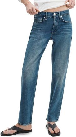 Rag & Bone Harlow Low Rise Ankle Straight Leg Jeans in Easton at Nordstrom, Size 23