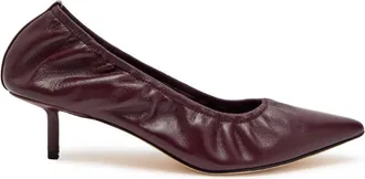 Studio Amelia Rhodes 50 Leather Pumps - Burgundy