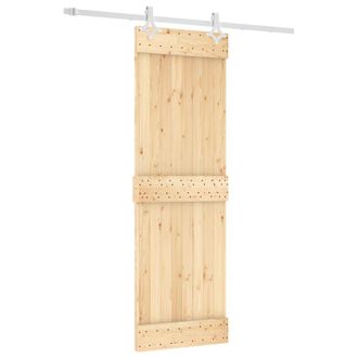 vidaXL Puerta Corredera Natural Y Blanco 70 X 210 Cm Vidaxl