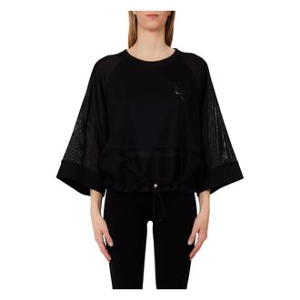 Liu Jo Dames, Sweatshirts & Hoodies, Zwart, Maat: XS