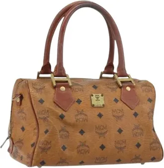 MCM Pre-owned Handbags, female, Brown, Size: ONE SIZE Pre-owned Hand Bag