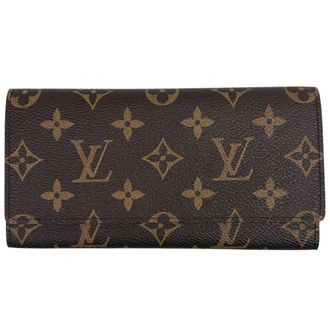 Louis Vuitton Brown Monogram Long Wallet (Tri-Fold) (Pre-Owned)