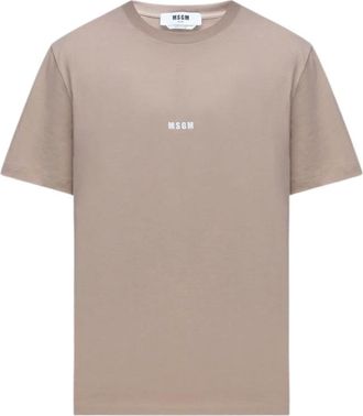 Msgm Hombre, Camisetas, Beige, Talla: XL