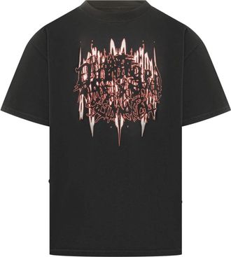 44 Label Group Graphic T-shirt met ronde hals - Heren - T-shirts - Zwart - XL - Katoen - Tops