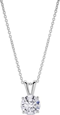 LuvMyJewelry Lucent 14K Gold Round Lab Grown Diamond Pendant - 1.09 Ct