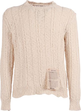 Ballantyne Textured Cable Knit Sweater