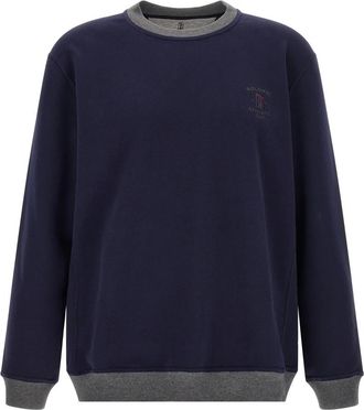 Brunello Cucinelli Sweatshirts - Heren - Sweatshirts - Blauw - M - Hoodies & sweatvesten
