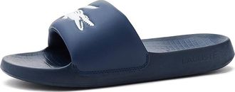 Lacoste Slide Mens Wedge Shoes Navy/White : 10 D - Medium, Synthetic