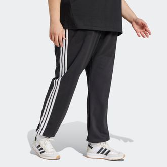 adidas Sporthose ADIDAS SPORTSWEAR W 3S FT CF PTIN, Damen, Gr. 1X, N-Gr, schwarz-weiss (schwarz, wei&szlig;), Obermaterial: 55% Baumwolle, 36% Polyester, 9% Viskos