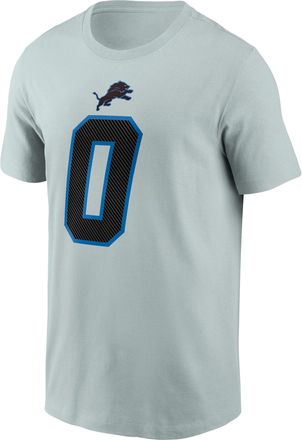Nike Jahmyr Gibbs Detroit Lions Rivalries Collection Nike Mens NFL T-Shirt in Grey | N19907R9JF-XS9