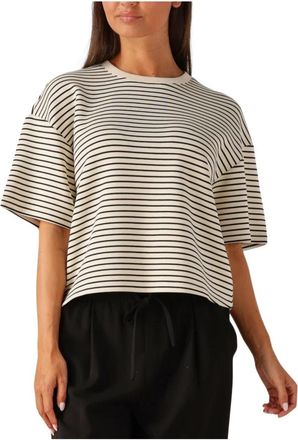 Moss Copenhagen Grijze Sweatshirt voor Casual Chic Stijl - Dames - T-shirts - Veelkleurig - M/L - Tops