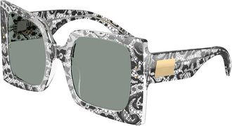 Dolce & Gabbana DG4490 3287/1 Womens Sunglasses Black Size 53