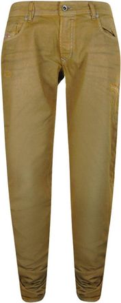 Diesel Mens Sleeker Brown Dirty Style Jeans Cotton - Size 36 (Waist)
