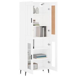 Berkfield Home Highboard White 69.5x34x180 cm Engineered Wood