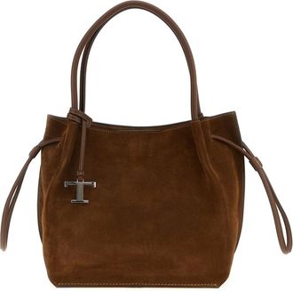Tod's Tassen, Dames, Bruin, ONE Size, Su&egrave;de, Small Buz Su&egrave;de Handtas