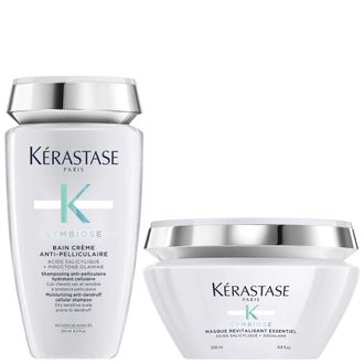 Kerastase Womens K&eacute;rastase Symbiose Duo: Moisturising Anti-Dandruff Cellular Shampoo 250ml & Intense Revitalising Mask 200ml - One Size
