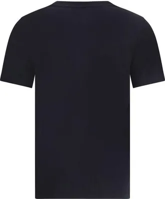 Maison Kitsun&eacute; Womens Black Cotton T-Shirt