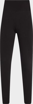 Eileen Fisher Cropped High-Rise Jersey Leggings