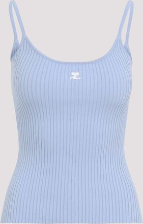 Courrèges Rib Knit Tank Top