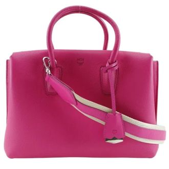 MCM Pre-owned Handbags, female, Pink, Size: ONE SIZE Pre-owned Handbag
