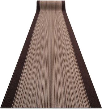 RugsX Runner anti-slip CARNABY brown 80cm brown 80x450 cm