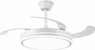 Els Banys Ventilador de Techo LED 106 cm con Motor DC Silencioso y Mando