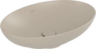 Villeroy & Boch Villeroy&boch - Lavabo Sobre Encimera Ovalado Villeroy Et Boch Loop And Friends Sin Moler 56 X 38 Almendra Ceramicplus Sin Rebosadero
