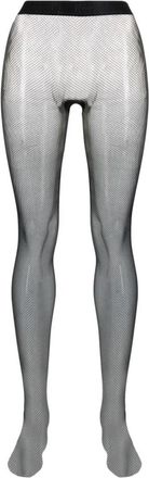 Wolford Twenties Fishnet Panty - Dames - Pantys - Zwart - S - Wol - Ondergoed