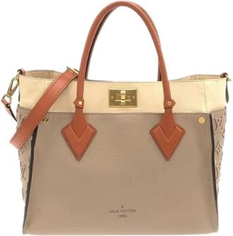 Louis Vuitton Pre-owned On My Side Kalfsleren Tas - Dames - Vintage Schoudertas - Grijs - ONE Size - Leer - Vintage