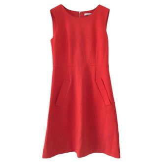 Diane Von Fürstenberg Diane Von Furstenberg Orange Sleeveless Dress Size S