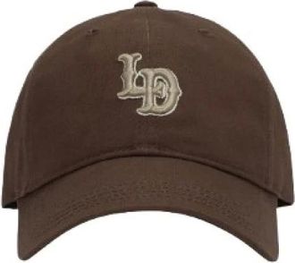 Les Deux Accessoires, Heren, Bruin, ONE Size, Katoen, LD Logo Dad Cap