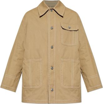 Ami Denim Jack met Zakken - Heren - Spijkerjassen - Beige - M - Denim - Jassen