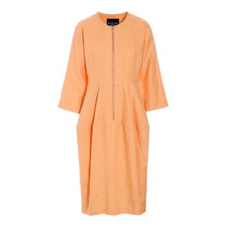 Bitte Kai Rand Midi Dresses, female, Orange, Size: XL Linen Shirt Dress